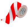 ToughStripe Floor Marking Tape, Red, White, Polyester with Polyester Overlaminate, 101,60 mm (W) x 30,48 m (L), 1 Roll / Pack